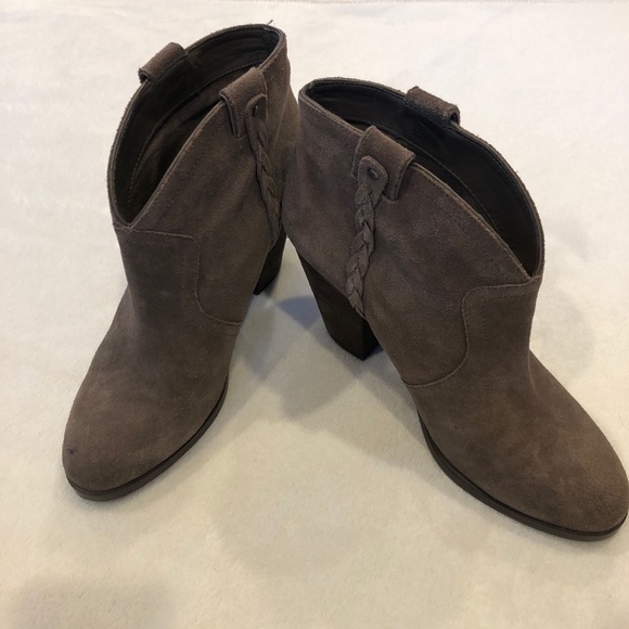 Vince Camuto Suede Cowboy Ankle Bootie - Picture 4 of 8